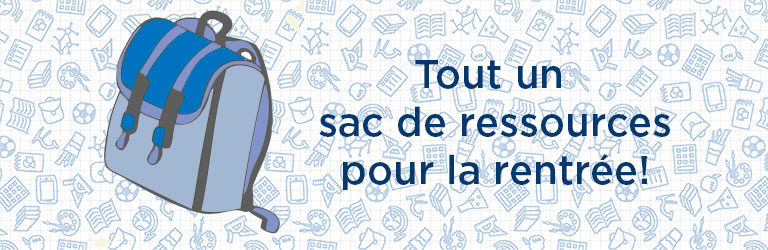 Back to School Campaign Banner French
